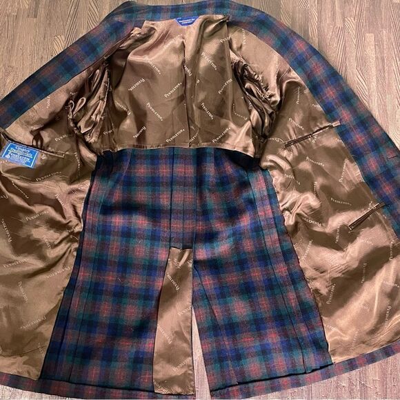 Pendleton Vintage Woolen Mills Virgin Wool Tartan Plaid Check Blazer‎ 38R - Picture 5 of 14